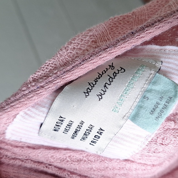 Anthropologie Saturday Sunday Waffle Knit Top Size Small - Picture 8 of 11